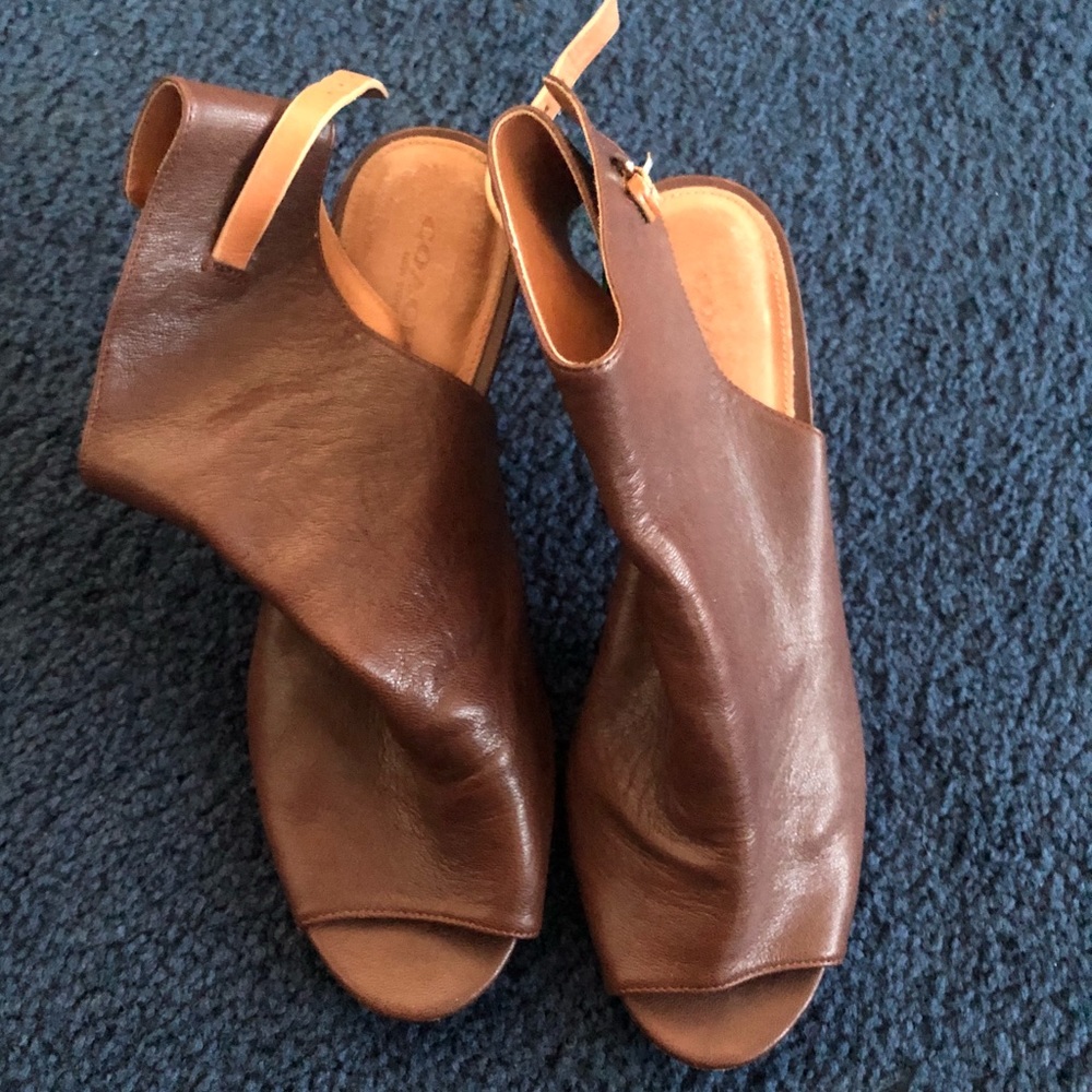 Coach Leather Heeled booties